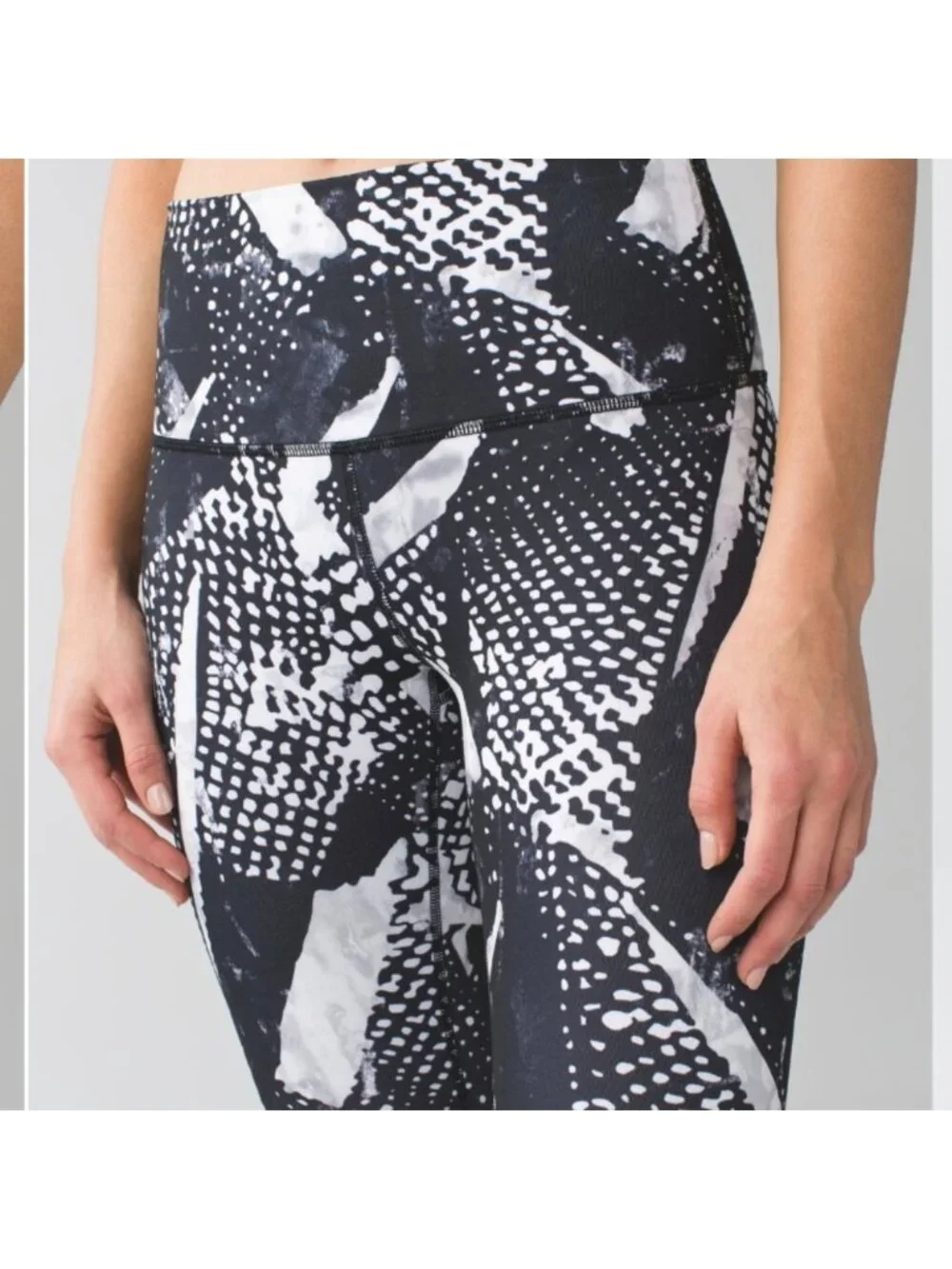 Lululemon High Times Pant  Luon Static Mist White Black